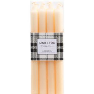 🕯️✨ Sand and Fog 8-Pack Unscented Taper Candles - Hand Poured & Made in USA